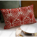 GobekUsa Double Happiness Embroidered Red Traditional Lumbar Pillow Cases 45x45cm
