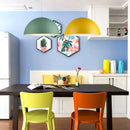 GobekUsa LED Macaron Pendant Lamp: Modern, Colourful, Perfect for Home, Study, Bedroom, Restaurant
