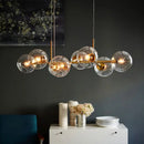 GobekUsa Glass Ball Pendant Lights for Living Bedroom Kitchen Decor