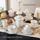 GobekUsa Elegant Bone China Tea Set Luxury Porcelain Coffee Pot Creamer Sugar Bowlcaffold