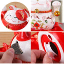 GobekUsa Ceramic Maneki Neko Piggy Bank: Creative Home Decor & Lucky Cat Business Gift