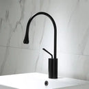 GobekUsa Black Gold Basin Faucet - Swivel Kitchen Sink Water Crane with Hot and Cold Handles