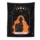GobekUsa Celestial Constellation Tapestry Moon Phase Wall Hanging for Unique Home Décor