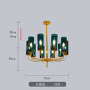GobekUsa Glass Chandelier: Luxury Nordic LED Hanging Lamp for Living Room, Dining Room, Bedroom