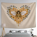 GobekUsa Bee Daisy Wall Hanging: Bohemian Hippie Witchcraft Plant Dorm Decor