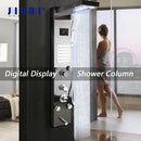 GobekUsa LED Panel Bath Faucet with Digital Display and Massage Spa Jets