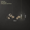 GobekUsa Glass Bubble Chandelier Light for Dining Room and Store