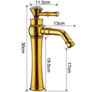 GobekUsa Gold Bathroom Faucet | Modern Basin Tap with High Arc Design