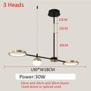 GobekUsa Black Gold Minimalist Chandelier for Dining Room Home Decor