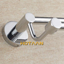 GobekUsa Double Towel Bar 60cm - Chrome Finish Stainless Steel Bathroom Accessory