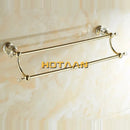GobekUsa Crystal Gold Double Towel Bar for Bathroom, 60cm Length