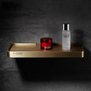 GobekUsa Brushed Gold Bathroom Corner Shelf Wall-Mounted Storage Organizer