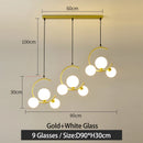 GobekUsa Glass Ball Pendant Light | Modern Nordic G9 LED Lamp for Living Room & Bedroom