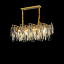 GobekUsa Art Deco LED Crystal Chandelier Lighting for Foyer