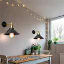 GobekUsa Industrial Black Wall Lamp Sconce for Living Room Bedroom Restaurant E27