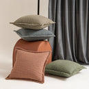 GobekUsa Houndstooth Jacquard Throw Pillow Covers - Square Cushion Cover
