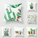 GobekUsa Green Leaves Decorative Throw Pillowcase 45*45cm for Sofa Home Decor