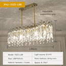 GobekUsa Crystal Chandelier: Luxe LED Living Room Decoration