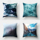 GobekUsa Green Tropical Leaves Forest Pillowcase - Natural Mountain Ocean Wave Decor