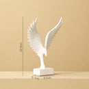 GobekUsa Angel Wings Sculpture: Nordic Modern Abstract Resin Home Decor Artware
