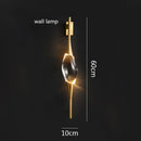 GobekUsa Crystal Copper Wall Sconce for Dining Room, Living Room, and Bar