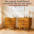 Silvia Solid Wood Nightstand by Megsu
