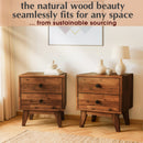 Silvia Solid Wood Nightstand by Megsu