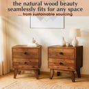 Silvia Solid Wood Nightstand by Megsu