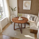 Alma 36 Inches Round Dining Table for 4, Mid-Century Modern Kitchen & Dining Room Tables by Megsu