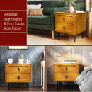 Savana Solid Wood 2-Drawer Nightstand by Megsu
