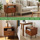 Savana Solid Wood Single-Drawer Nightstand by Megsu