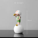 GobekUsa Bubble Gum Blowing Character Statue for Modern Home Decor