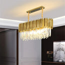 GobekUsa Golden Stainless Steel K9 Crystal Chandelier for Elegant Dining Room Lighting