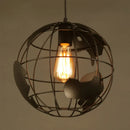 GobekUsa Black Metal Industrial Ceiling Light with E27 Socket for Living, Bedroom, Dining Room
