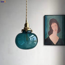 GobekUsa Glass Ball Pendant Light: Nordic Modern LED Lamp for Bedroom and Bathroom