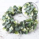 GobekUsa Eucalyptus Leaf Wreath - Home Decor, DIY, Wedding, Holiday & Living Room Accessory