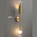 GobekUsa Golden Metal Glass Wall Lamp | Up Down Sconce Spotlight for Bedroom and Living Room