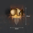 GobekUsa Crystal Wall Lamp: Modern Luxury LED Lighting for Living Room, Bedroom, and Staircase