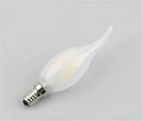 GobekUsa Frosted E14 LED Candle Crystal Lamp Warm White Retro Filament Bulb