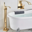 GobekUsa Gold Freestanding Bathtub Faucet with Handshower