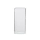 GobekUsa 370ml Transparent Glass Square Tea Milk Cup - Temperature Resistant Juice Cup