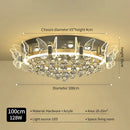GobekUsa Elegant Butterfly Flower Crystal Ceiling Lamp for Romantic Home Decor