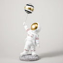GobekUsa Astronauts Figurines Gold Tabletop Decoration Creative Spaceman Figures