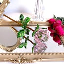 GobekUsa Crystal Rose Figurine: Elegant Glass Rose Ornament for Home Decor, Gifts