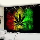 GobekUsa 3D Printed Maple Leaf Wall Hanging Tapestry for Boho Home Decor