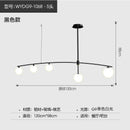 GobekUsa Bubble Iron Chandelier: Minimalist Nordic Kitchen Restaurant Island Light