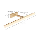 GobekUsa Acrylic Golden Mirror Cabinet Lamp 40CM for Bathroom, Bedroom, and Cosmestic Lighting