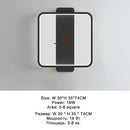 GobekUsa LED Wall Clock Lamp Indoor Light Fixture Home Decor Bedroom Living Room