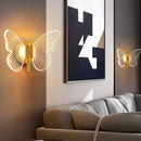 GobekUsa Butterfly Nordic LED Wall Lamp Modern Sconces Lights for Home Decor