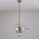 GobekUsa Gold Mesh Glass Ball Pendant Light Industrial Kitchen Fixture